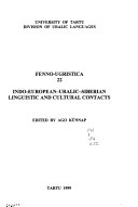 Indo-European-Uralic-Siberian Linguistic and Cultural Contacts