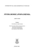 Studia Rossica Posnaniensia