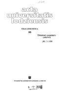 Acta Universitatis Lodziensis