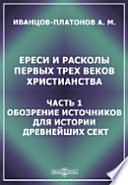 Ереси и расколы первых трех веков христианства