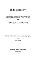 Uncollected Writings on Russian Literature