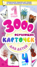 3000 обучающих карточек. Для детей от 1 года до 4 лет