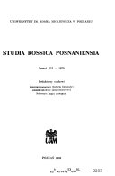 Studia Rossica Posnaniensia