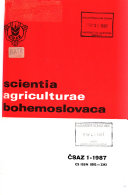 Scientia Agriculturae Bohemoslovaca