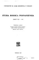 Studia Rossica Posnaniensia