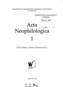 Acta Neophilologica