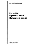 Scientia Agriculturae Bohemoslovaca