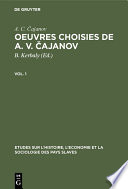 Oeuvres choisies de A. V. Čajanov