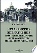 Итальянские впечатления: Рим. Неаполитанский залив. Флоренция. Венеция. По Германии