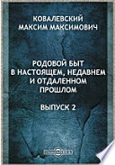 Родовой быт в настоящем, недавнем и отдаленном прошлом