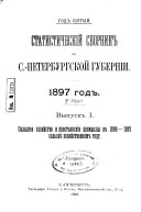 Statisticheskīĭ sbornik po S.-Peterburgskoĭ gubernīi