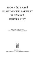 Sborník prací Filosofické fakulty Brněnské university