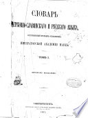 Словарь церковно-славянскаго и русскаго языка