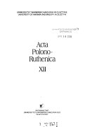 Acta Polono-Ruthenica