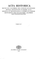 Acta Historica Academiae Scientiarum Hungaricae