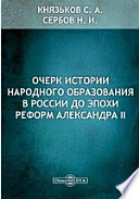 Очерк истории народного образования в России до эпохи реформ Александра II