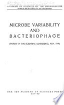 Microbe variability and bacteriophage
