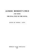 Aleksei Remizov's Prud