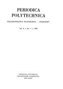 Periodica Polytechnica