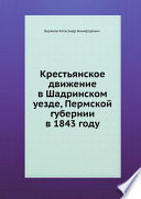 Крестьянское движение в Шадринском уезде, Пермской губернии в 1843 году