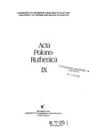 Acta Polono-Ruthenica