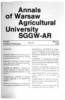 Annals of Warsaw Agricultural University - SGGW-AR.