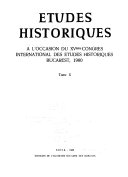 Etudes Historiques